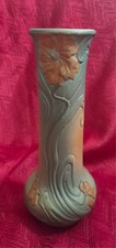 Vintage WELLER Pottery L' ART NOUVEAU Ceramic VASE w/ flower design Art picture