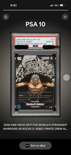 Bandai One Piece Rocks D. Xebec OP17-118 Alt Art PSA Graded EN picture
