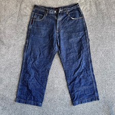 Vintage Phat Farm Carpenter Jeans Mens 34 Dark Wash Baggy Wide Leg Streetwear picture