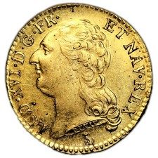 Louis XVI - Louis gold à la tête nue 1786 T Nantes Probably Vendée Treasure picture