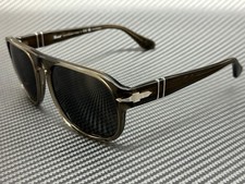 PERSOL PO3310S 110348 Smoke Black Polarized Unisex 57 mm Sunglasses picture