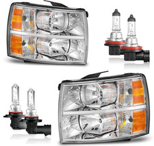 Faros Halógenos para Chevy Silverado 1500 2007-2013 y 2500HD/3500 2007-2014 Crom picture
