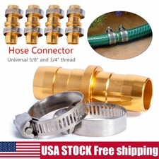 Metal Garden Hose Repair Mender Kit Hose Connector 3/4 5/8 Male Female Connector picture