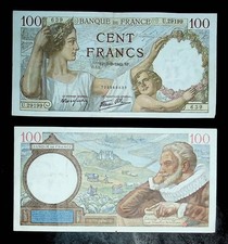 1942 France  100 Francs Banknote picture