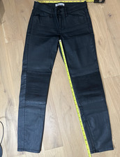 Madewell Women’s Moto 28 Skinny Jeans Black Dark Wash Stretch 5-Pocket picture