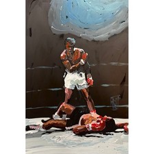 ORIGINAL Impasto Abstract Muhammad Ali Boxing Painting Mike Wehner Art 19