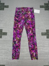 Lululemon Fast And Free Mid Rise Tights Women 6 Multi Hyper Flow Multi Nulux New picture