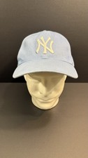 Vintage 90s New York Yankees Twins Enterprise Hat Light Blue Strapback MLB picture