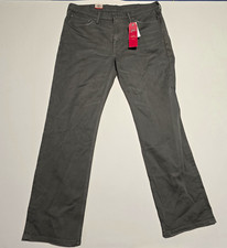 NWT Levi's 514 Straight Leg Regular Fit Low Rise Dark Wash Green Stretch Jeans picture