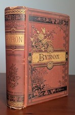 c1880 Lord Byron Poetical Works Illustrated Excelsior Edition Gilt Victorian picture
