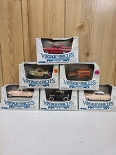 Vintage ERTL Diecast Cars Lot 1:43 Scale Vintage Vehicles Boxed 6pcs Lot picture