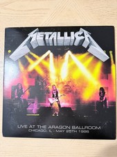 Metallica 2LP Aragon Ballroom Chicago 5/25/86  Master Of Puppets Boxset BLACKED picture