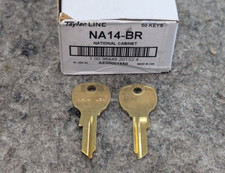 🔥50 x New🔥 Taylor Line NA14-BR National Cabinet KEY Blanks picture