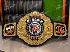 New Custom Cincinnati Bengals Championship Belt Title Adult size 2mm Brass picture