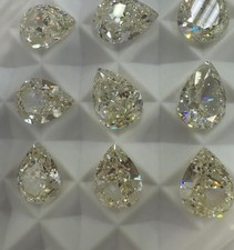 5PC 5.Ct Natural Pear Cut Yellow diamond CERTIFIED D Grade VVS1+1 MG32 picture