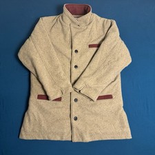 VINTAGE Disneyworld CAST MEMBER Jacket Coat BARN TAN/RUST FLEEC MALE Sz XL picture