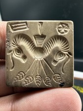 Very Old Rare Ancient  Unique Seal Stone Mohenjadaro Stamp picture