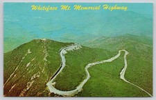 Whiteface Mt. Memorial Highway Lake Placid NY Aerial View Postcard picture