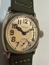 Vintage 1925 Waltham Cushion Wrist Watch, 3/0s Gr361 7j, 18mm Band, Runs picture