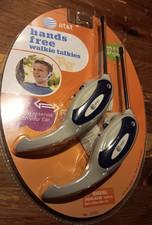 new VINTAGE KIDZ TOYZ AT&T 15192 HANDS FREE WALKIE TALKIES 120FT RANGE EARPIECE picture