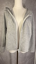 Lululemon Hoodie Womens 8 Gray Heathered Scuba Full Zip Dropped Shoulder picture