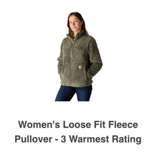 Carhartt Women's Fleece Pullover, size S (4-6).  Never worn. picture