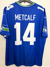 Nike Seattle Seahawks DK Metcalf #14 NFL Football Jersey Blue Men's XL picture