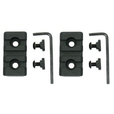 2 PCS M-Lok 3 Slots Picatinny Weaver Rail Section Aluminum - 1.5 inch picture