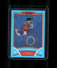 2008-09 Bowman Chrome Allen Iverson #33 Blue Refractor /99 Nuggets picture
