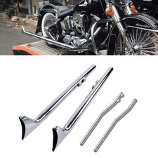 39'' Fishtail Pipes for Harley Softail with 1.75'' True Dual Exhaust Front Pipes picture