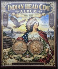 👀 18-coin 1857-1908 Flying Eagle & Indian Head Cent Set w/ Dansco Album 👀 picture