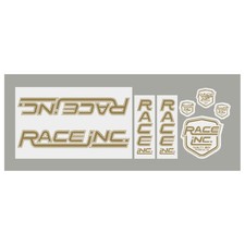 Race Inc. RM Decal set - gold on clear picture