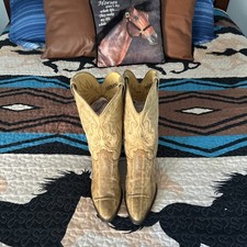 Vtg 70s Durango Mens Sz 11D Karung Snakeskin Exotic Western Cowboy Boots DB511 picture