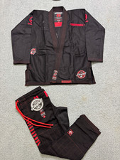 Shoyoroll Model 45 BJJ Jiu-Jitsu Gi Uniform Black/Red Adult Unisex A1 picture