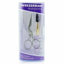 Tweezerman Professional Stainless Steel Brow Shaping Scissors & Brush #2914-P picture