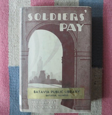 Vintage 1954 SOLDIERS' PAY by William Faulkner First New Edition WWI HC/DJ PTSD picture