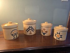 Vintage Pfaltzgraff MAFA America (Set of 4 Canisters) picture
