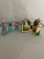 VTG Easter Hinged Mini Diorama Lot of 2 picture