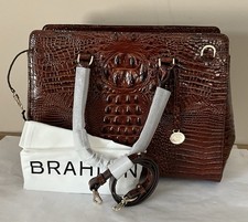 Brahmin Pecan Large Finley Carryall Melbourne Leather Tote Shoulder Bag NWT picture