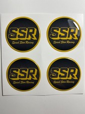 4x SSR Silicone Wheel Emblem Sticker Hub Caps Center Hubcap Logo Decal picture