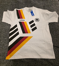 adidas Germany National Team DFB Soccer Shirt White Black Red Yellow Size M #64 picture