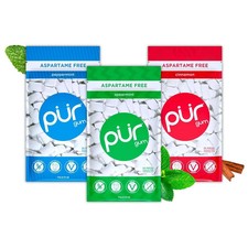 PUR Gum | Aspartame Free Chewing Gum | 100% Xylitol | 55 Pieces (Pack of 3) picture