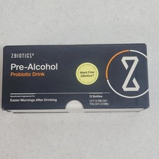 Zbiotics Pre-Alcohol Probiotic Drink 12 Bottles Box Lot EXP 02/2027 Supplement picture