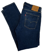 EUC Levi's Premium 510 Skinny Fit  Denim Jeans Mens 36x32 Leather Label picture