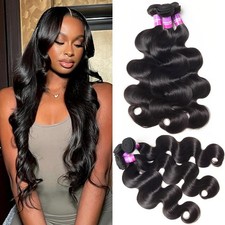 Hailriss 12A Body Wave Human Hair Bundles 22 24 26 Inch 3 Bundles picture