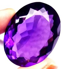 110 Ct Natural Purple Amethyst Oval Cut AGL Certified Loose Gemstone picture
