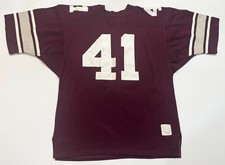 Vintage Harv-Al #41 Football Jersey Sz 44 Burgundy Red USA Screened picture