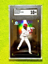 Elly De La Cruz SGC 10 SPOTLIGHTS REFRACTOR ROOKIE CARD 2023 Bowman Chrome SP RC picture