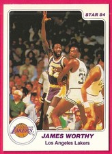 Star '84 James Worthy 1983-84 out of Los Angeles Lakers Team Set Card #8 picture