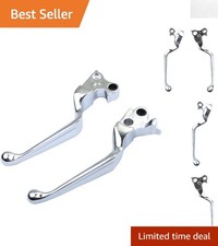 Elegant Chrome Brake & Clutch Levers for Harley Models 1996-2006 - Easy Install picture